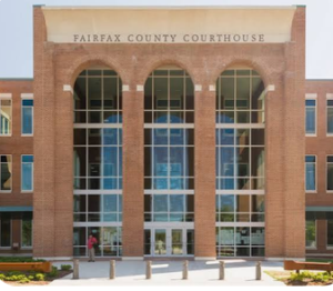 Fairfax County Courthouse exterior in Virginia - home court for criminal defense lawyer Andi Geloo