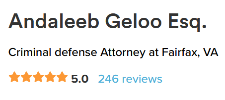 Avvo rating summary for Andaleeb Geloo Esq., 5.0 across 246 reviews